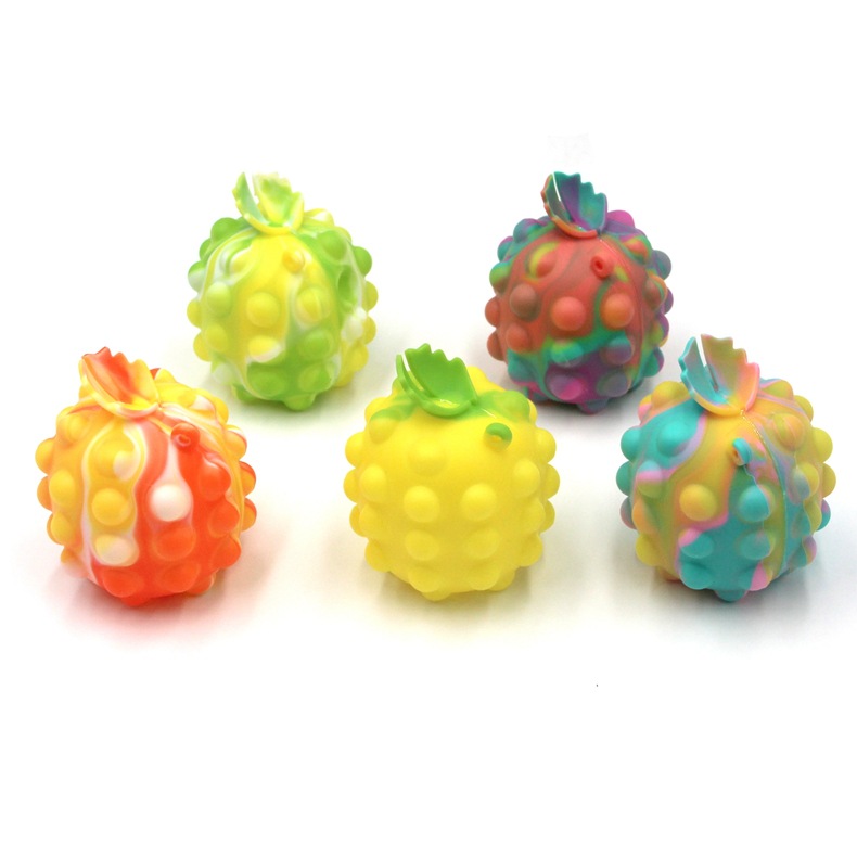 3D augļa formas pop sensorās bumbu rotaļlietas (5)