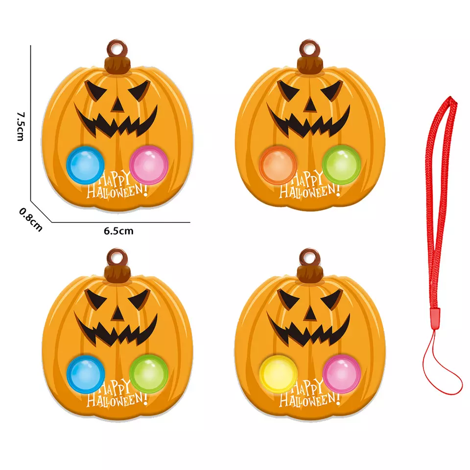 Halloween Pumpkin Bat Tangkorak Fidget Toy (2)