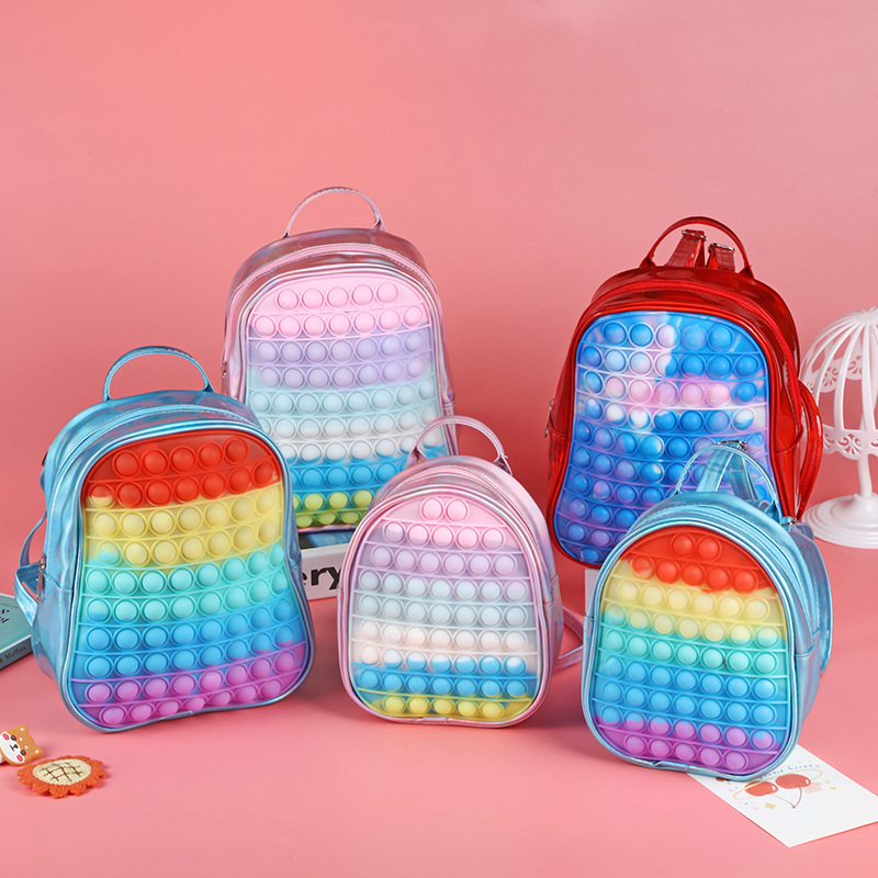 Bolsa escolar Popping Fidget para crianças, meninos e meninas (3)