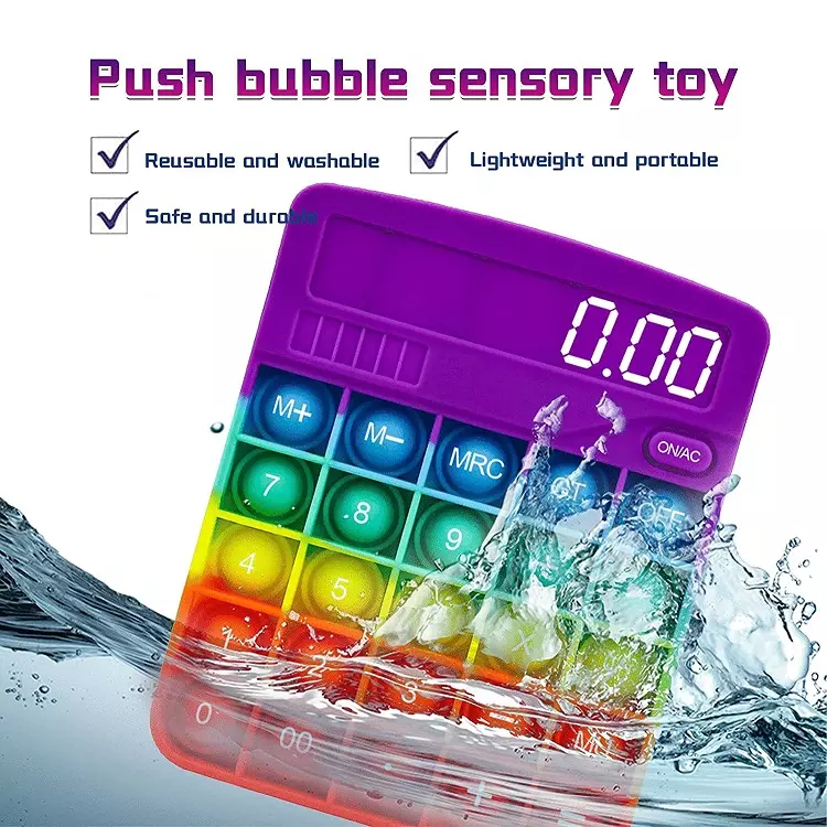 Silikonski kalkulator Squeeze Sensory Pop Toys (5)