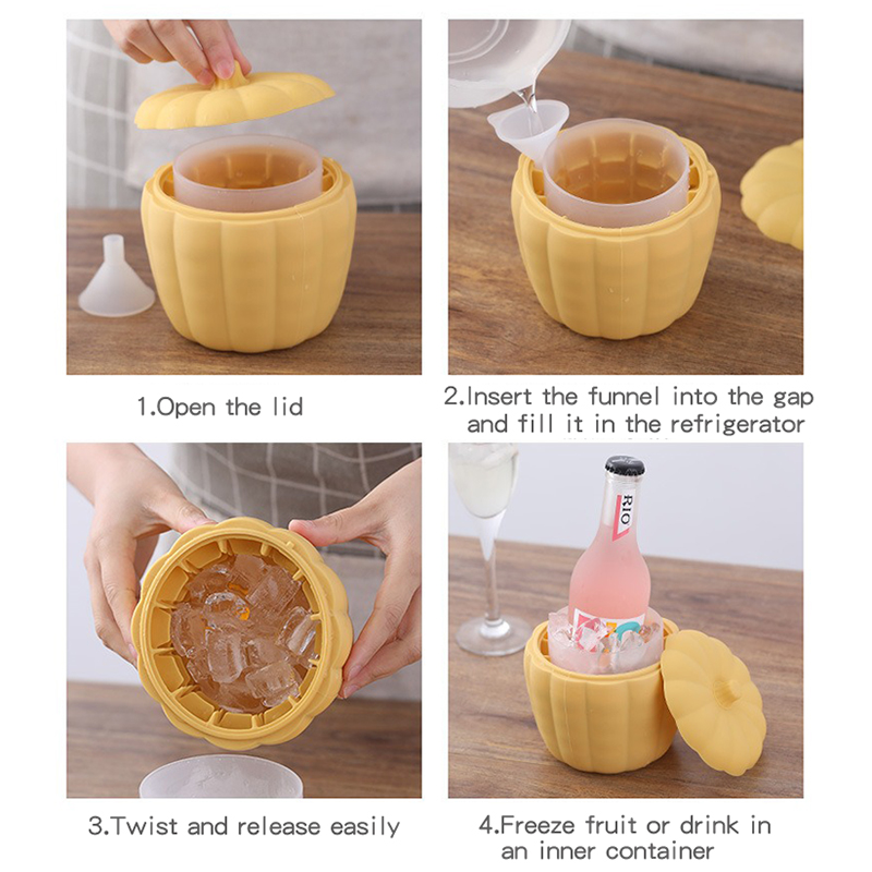 Silicone Pumpkin Ice Bucket (2)
