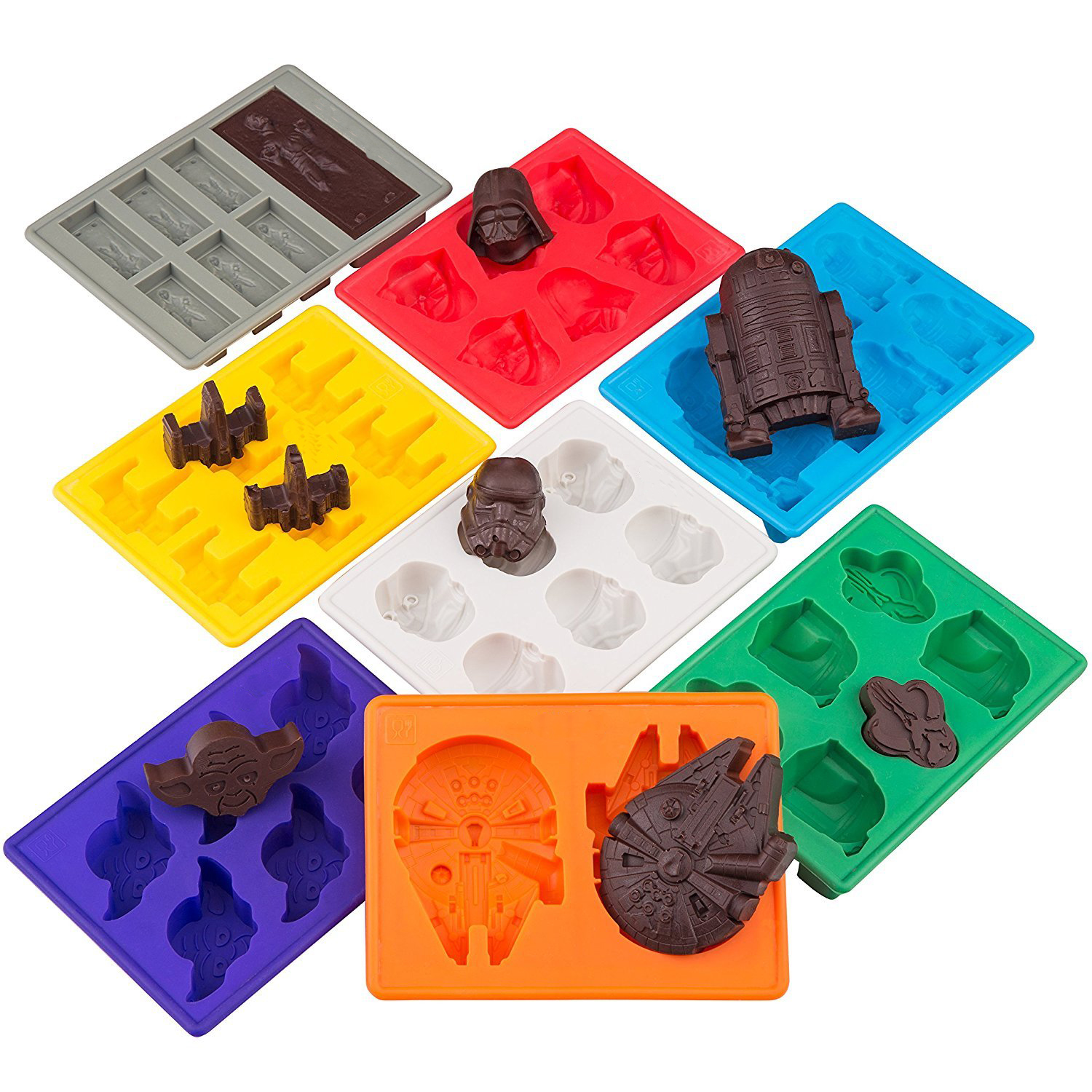 Nyenyezi- Nkhondo Silicone Ice Cube Trays (2)