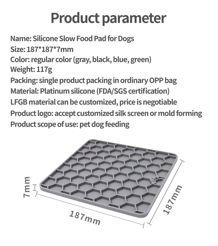 silikone Honeycomb-formet slikkemåtte (2)