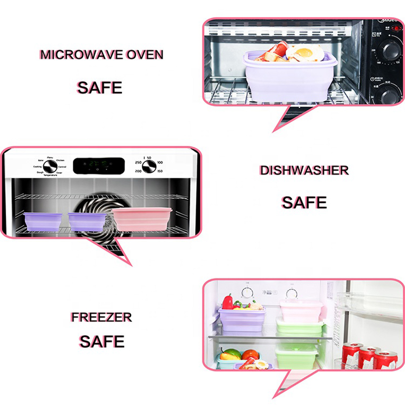 silicone Rectangle food container  (5)