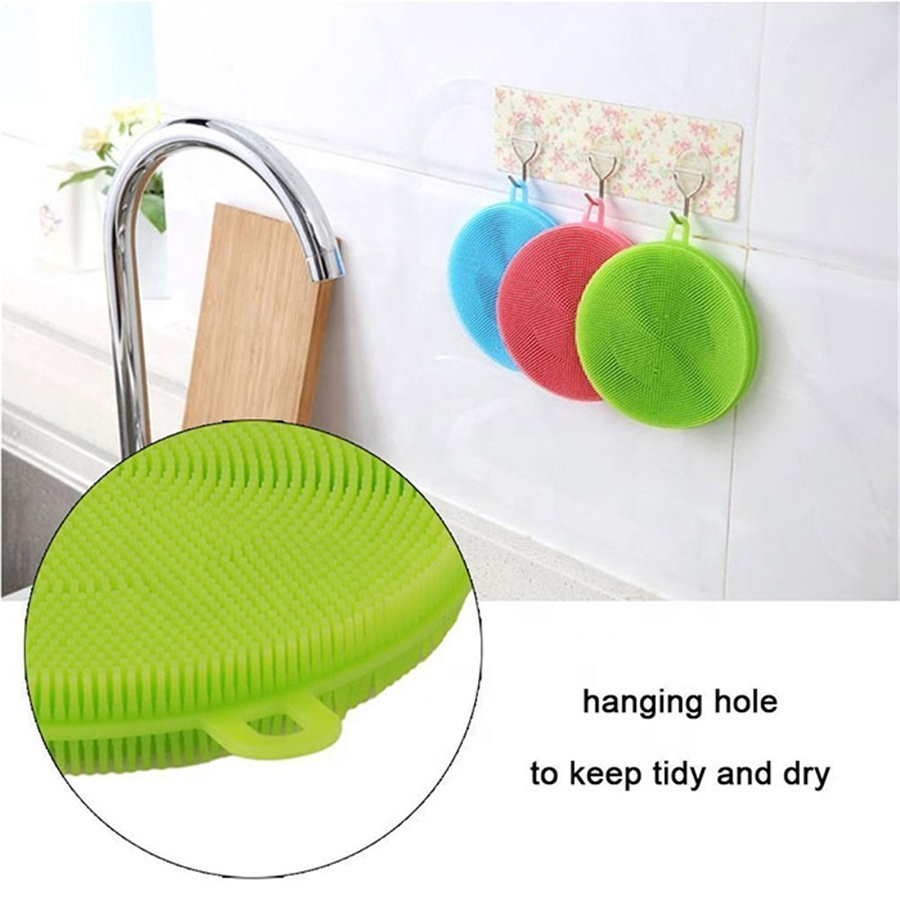 silicone dish scrubber sponge brush (13)