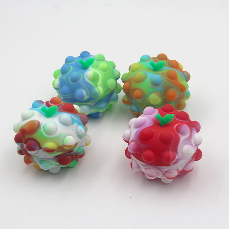 3D fruit shape pop sensory ball toys (4)