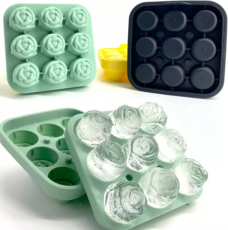 6 Cavity Food Grade Silicone Reusable BPA Free Whiskey Cocktail Round Square  Ice Ball Maker Ice Molds Silicone Ice Cube Tray - China Ice Tray and Ice  Maker price