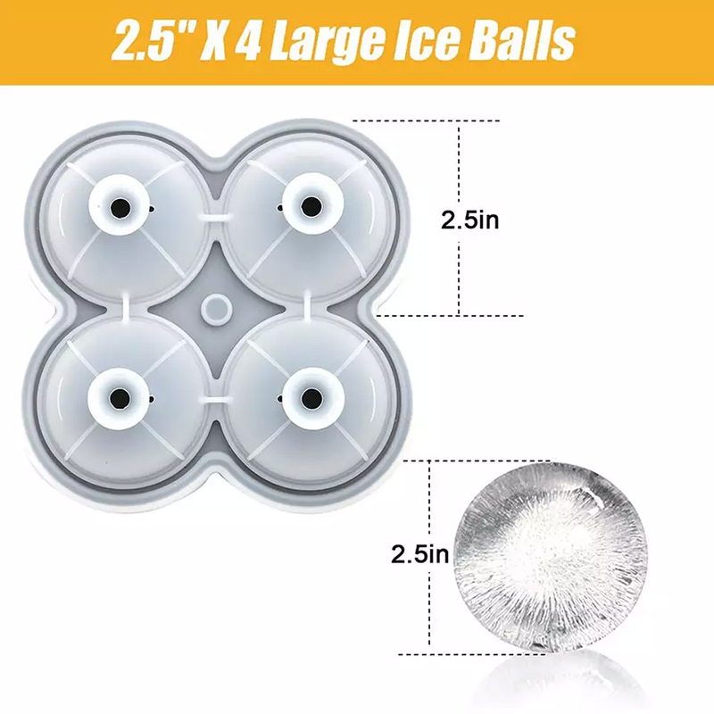 Sphere Ice Molds: High-Quality 2.5-inch Ice Balls