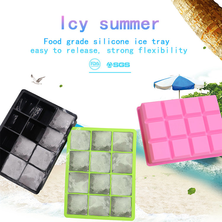 silicone 12 cavity ice cube tray (4)