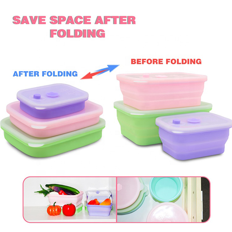 silicone Rectangle food container  (3)