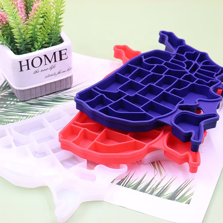 silicone USA map ice tray  (3)