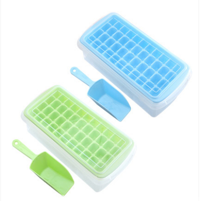 silicone ice tray with bin and lid (3) - 副本